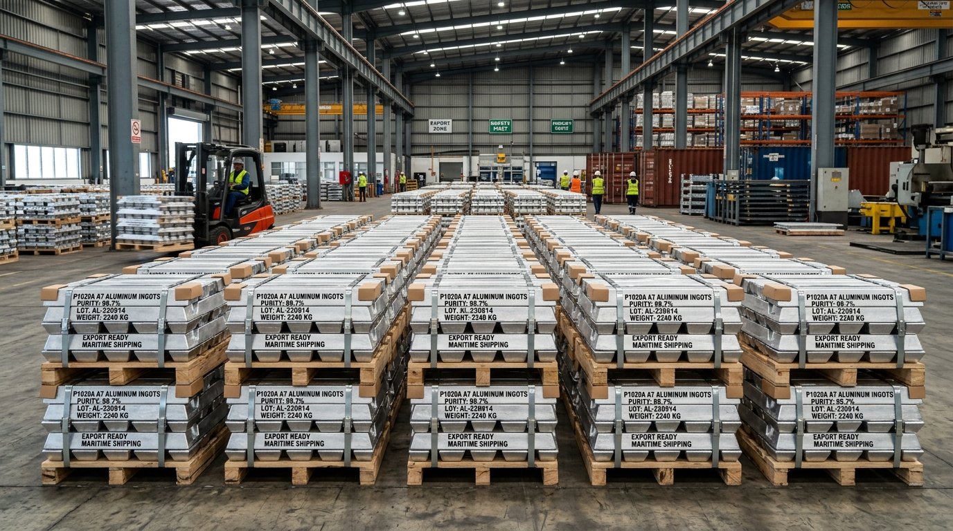 Primary Aluminum Ingots P1020A Sourcing